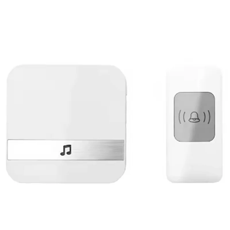 Timbre inalámbrico con batería AA088, timbre de puerta resistente al agua, receptor remoto, botón Digital inalámbrico, enchufe estadounidense
