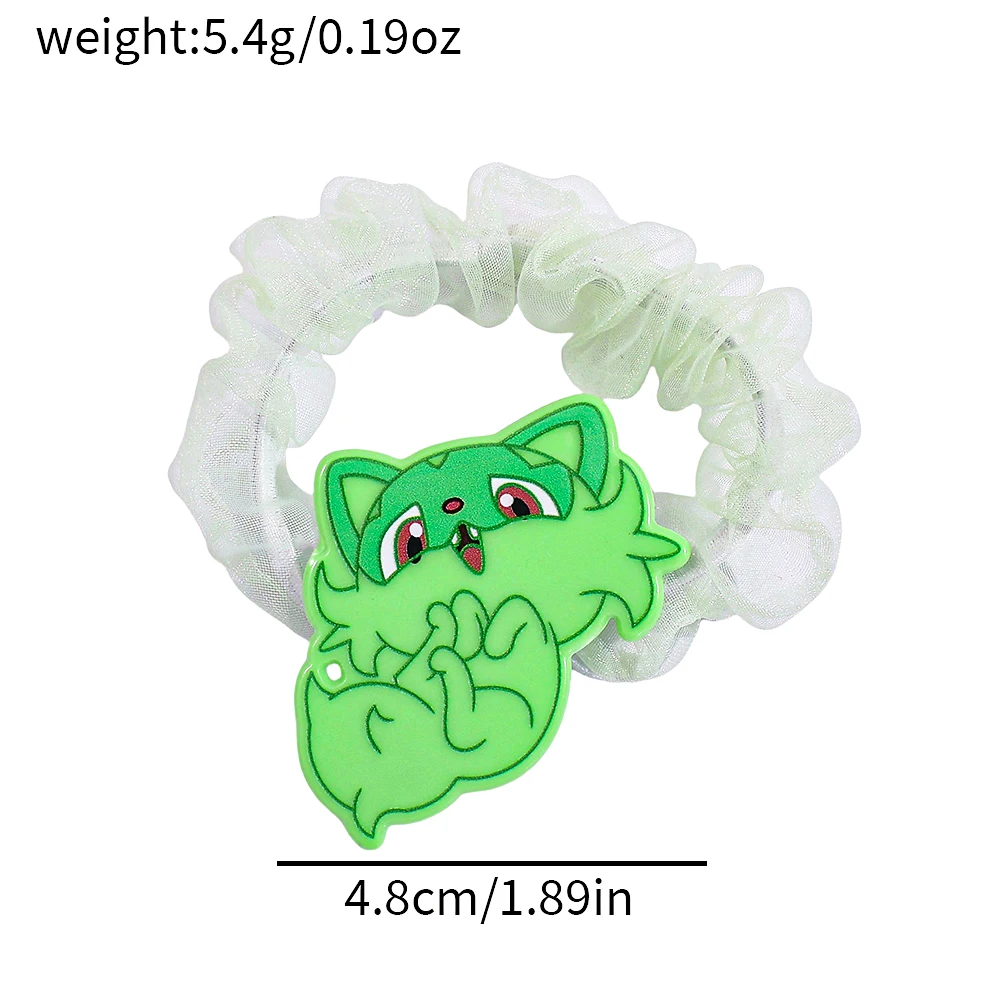 8 قطعة بوكيمون جديد ورقة القط العلاقات الشعر لطيف تصميم محبي يجذب الانتباه على تصفيف الشعر اليومية العملي إكسسوارات الشعر