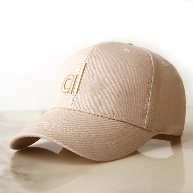 AL Cap Baseball Cap Sunscreen Hat Duck Tongue Cap Solid Color Casual Breathable Hat for Four Seasons a*Yoga