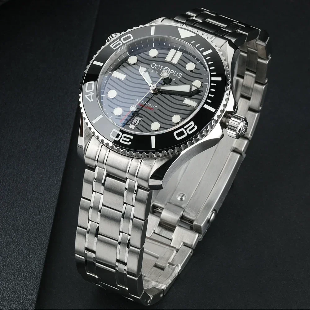 Octopus Sea Ghost Watch For Men PT5000 Movement Automatic BGW-9 Super Luminous Sapphire Crystal 300M Waterproof Dive Wristwatch