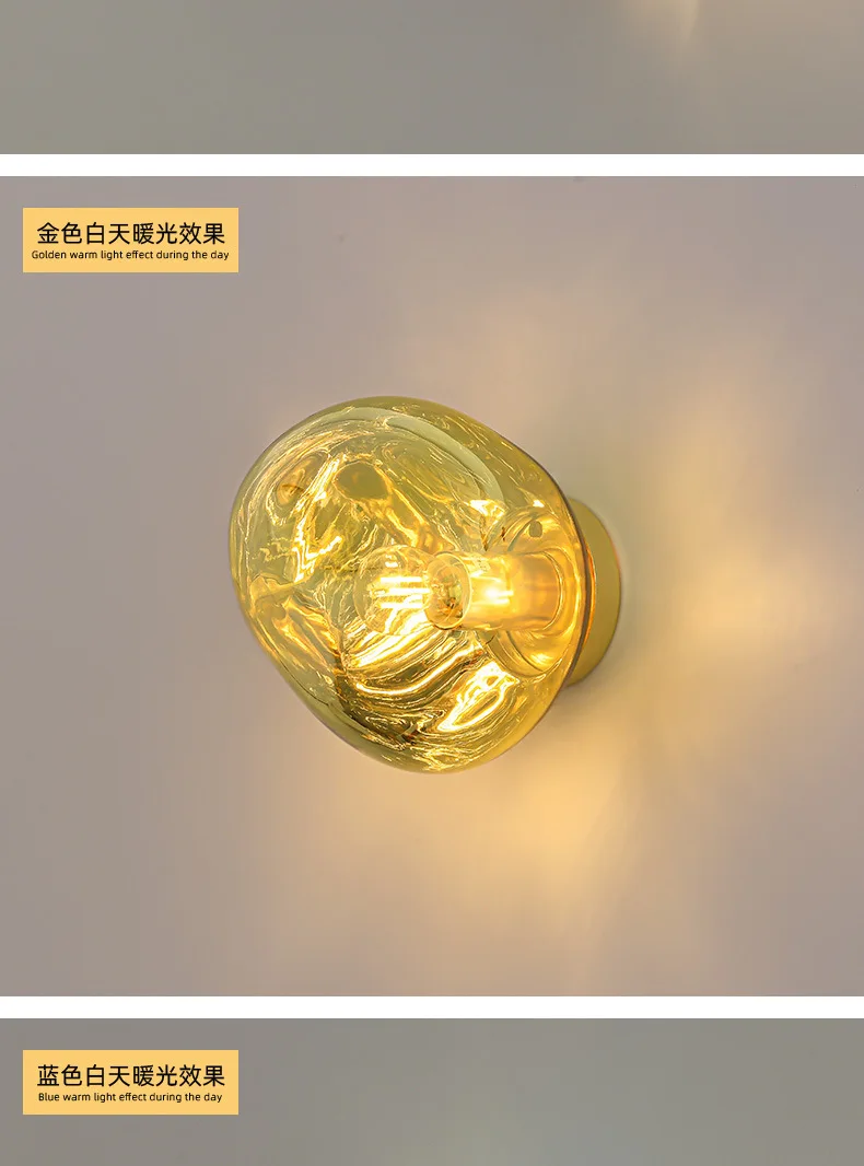 Light Flows Glass Texture Wall Light - Modern Sconce for Bedroom Corridor Restaurant, Ceiling / Wall Decoration Lighting Fixture