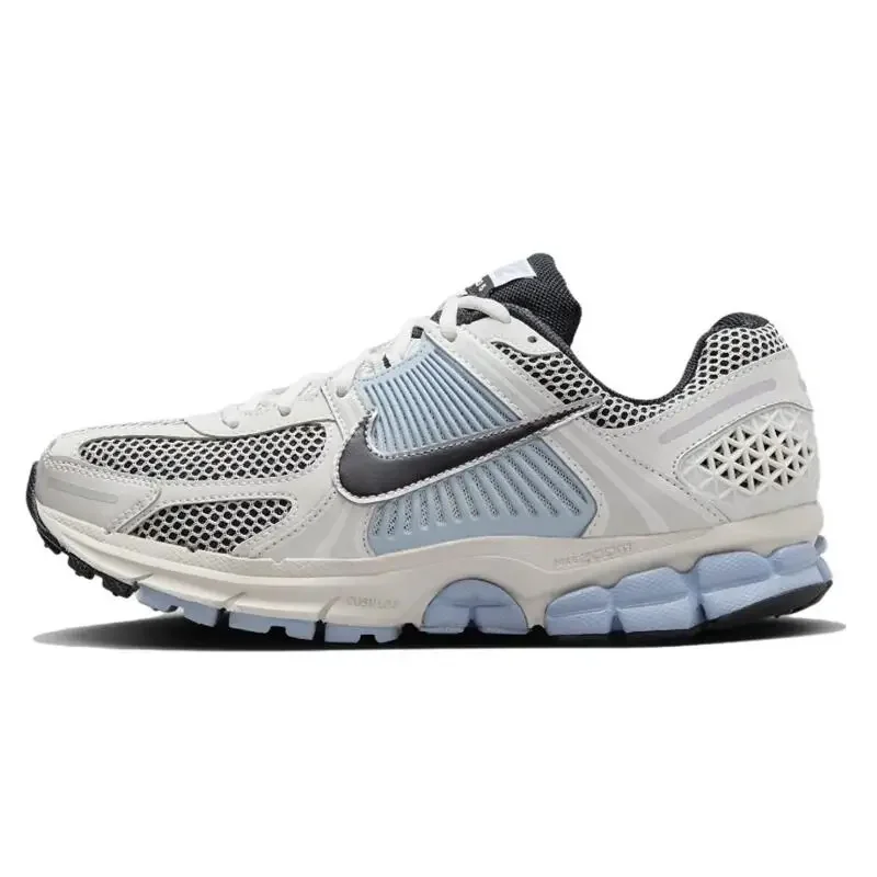 Nike Zoom Vomero 5 Men's and Women's Running Shoes Comfortable Cushioning Mesh Breathable Versatile Retro Blue/Grey