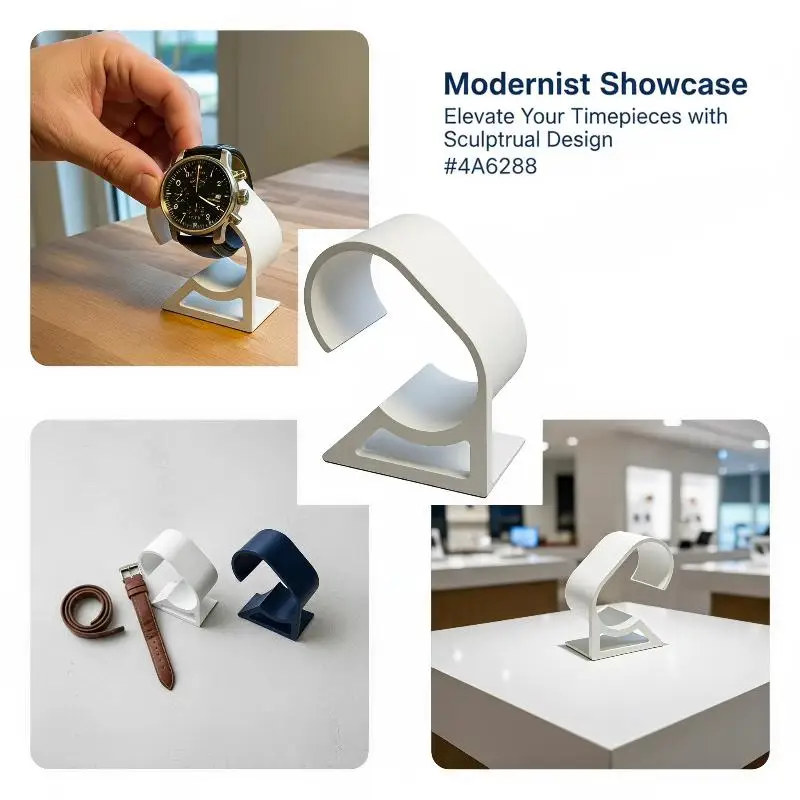 3D Printed Watch Stand Anti-scratch Smooth Surface Stable Heavy Base Portable Holder for Watch Storage Outdoor Travel
