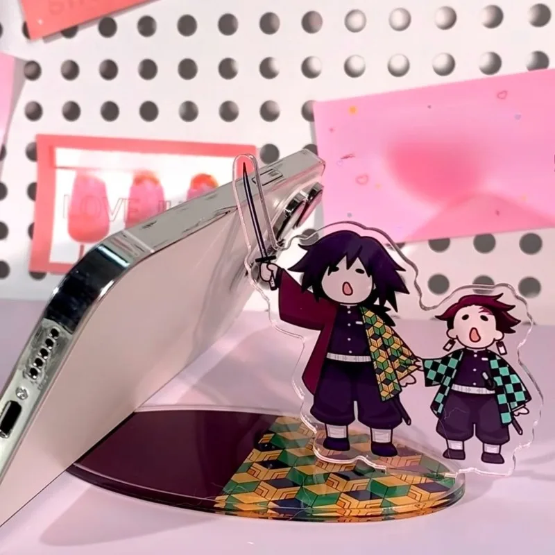 

Hot New Cartoon Anime Demon Slayer Blade Kamado Tanjirou Tomioka Giyuu Fun Acrylic Phone Stand Fan Gifts