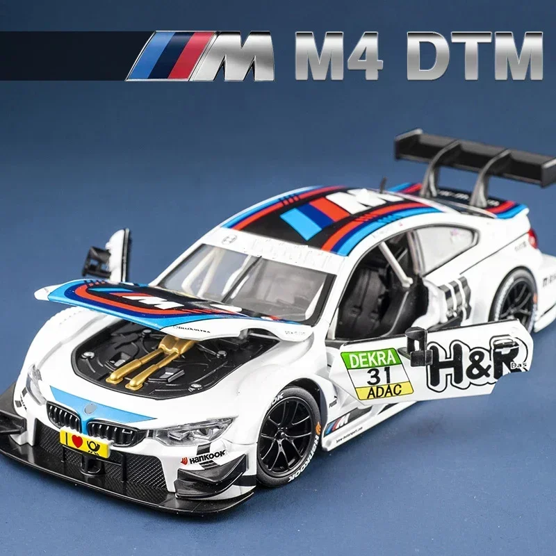 

1:24 M4 DTM M6 BMW CSL Racing Car Free Wheeling High Light Sport Racing Car Model Toy Diecast Metal Children's gifts