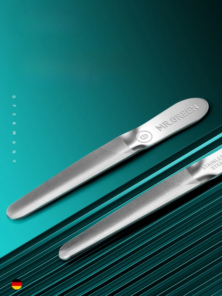 Mr.een Stainl Steel Nail File Profional Nail inding Strip for Beau Salon And Home Use Nail Care Tool