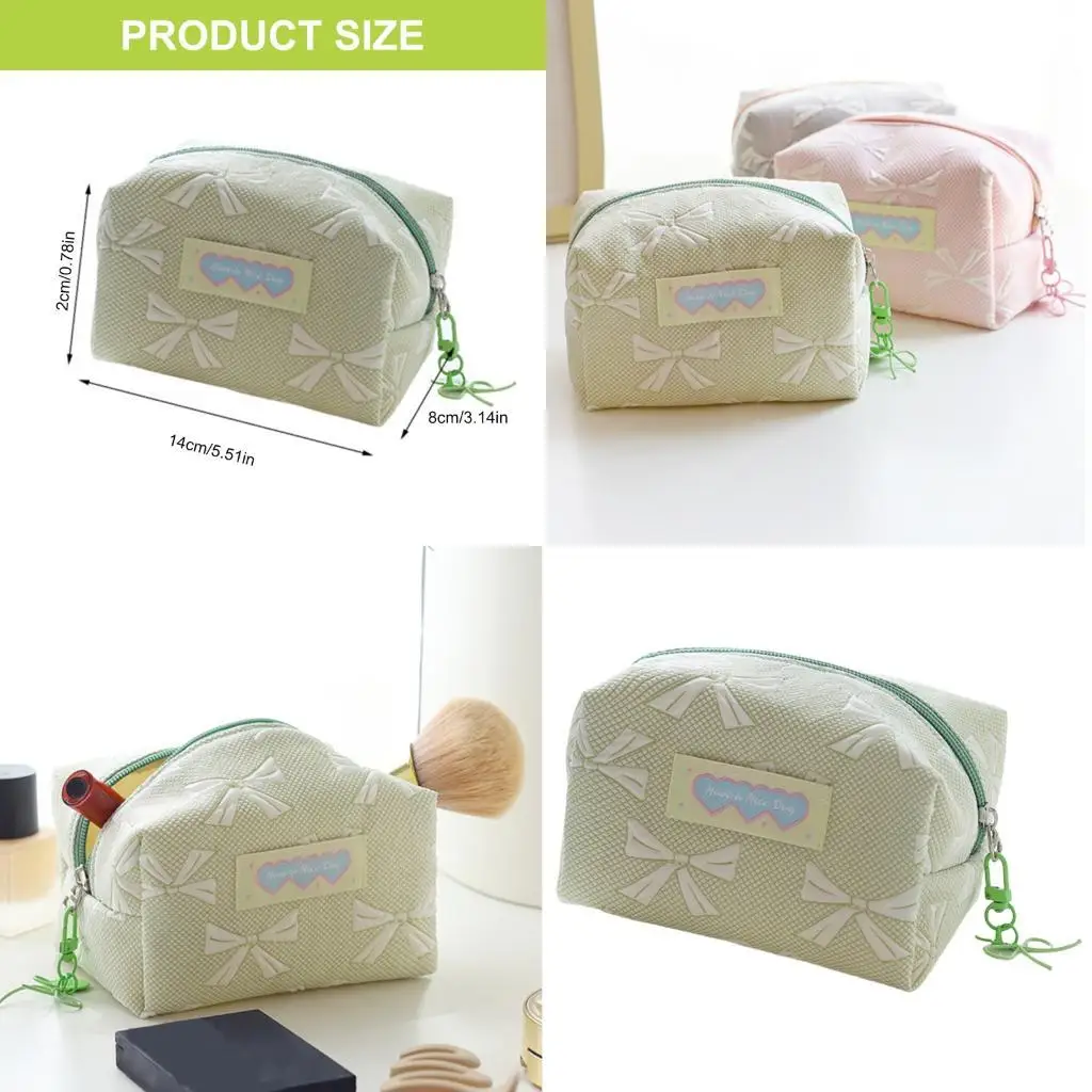 

D46D Lovely Cosmetic Bag Korean Styles Toiletry Bag Portable Makeup Bag Cosmetic Organizers Skincare Organisers for Women