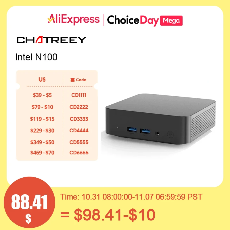 T9 인텔 Alder Lake N100 미니 PC, 윈도우즈 11, 초소형 포켓 컴퓨터, 듀얼 SSD, 풀 기능, C 타입, 4K, 60Hz, RGB 출력