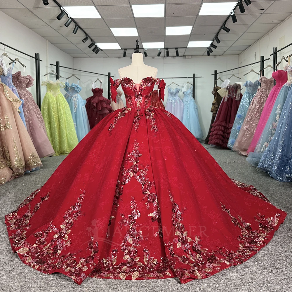 

Идеальные платья Quinceanera для девочек, бальное платье принцессы с открытыми плечами и стразами, v-образным вырезом, индивидуальное платье de 15, quinceañera