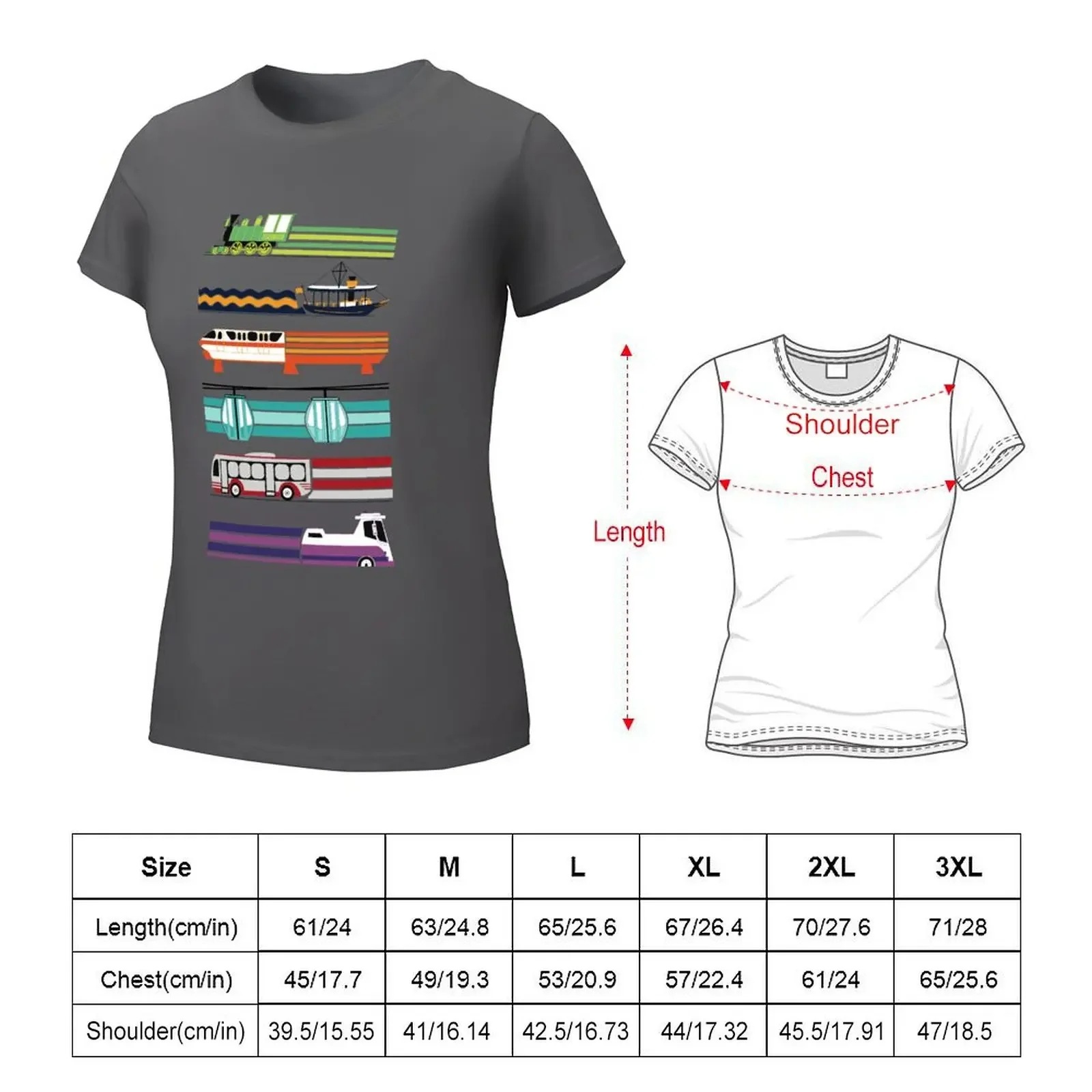 Magical Transportation T-shirt aesthetic clothes Short sleeve tee womans clothing