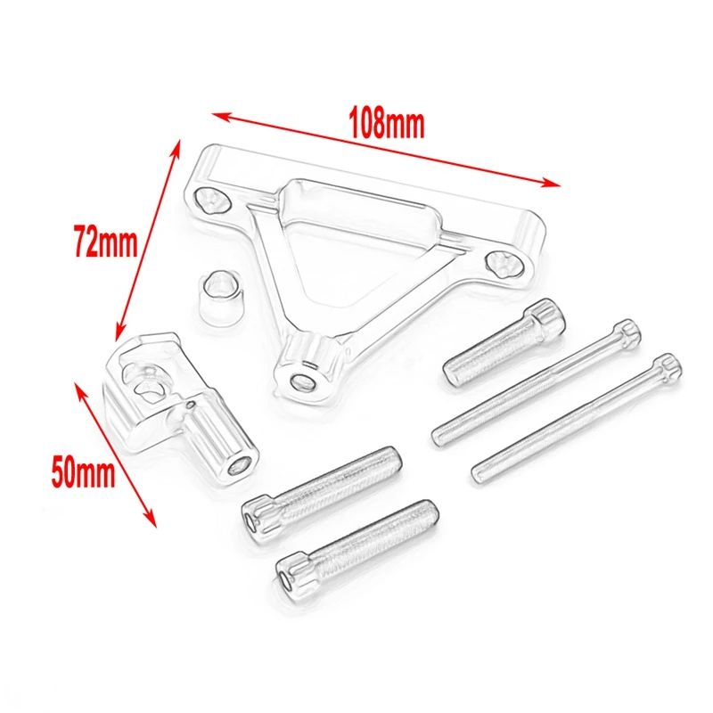 for ZX6R -6R 2007-2008 Steering Damper Stabilizer with Bracket Set, Black