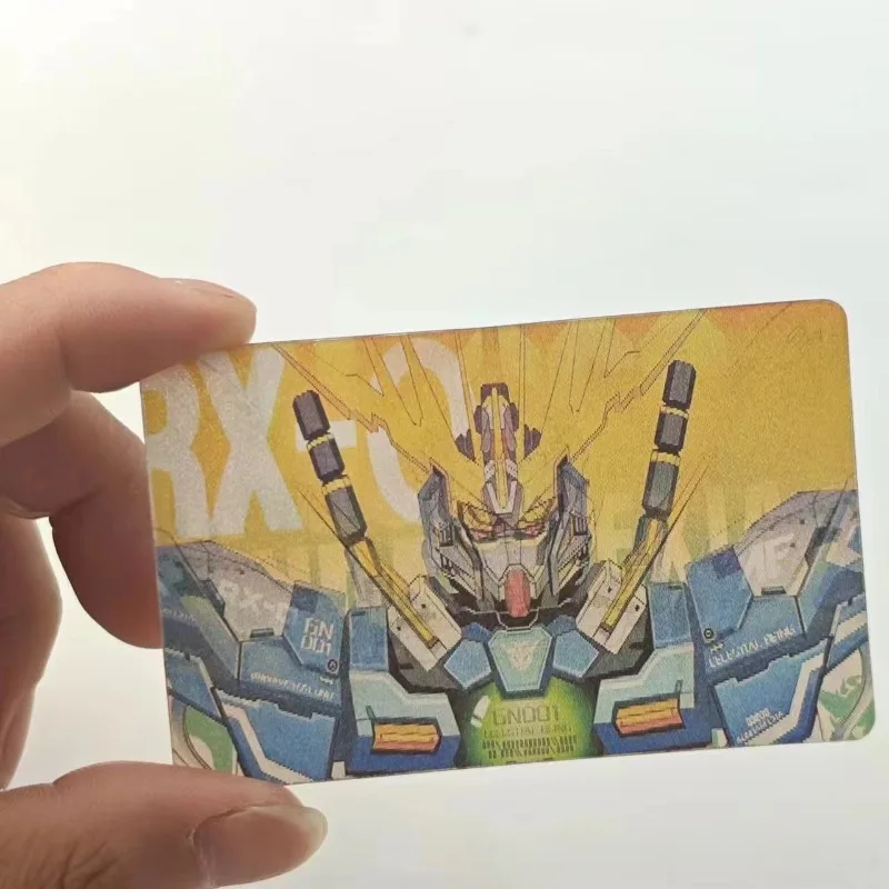 Bandai Warrior RX-78 Gundam Card Anime Action Figure Cartoon Grating Bookmark Bagpack Decoration Cute Toy Anime Merchandise Gift