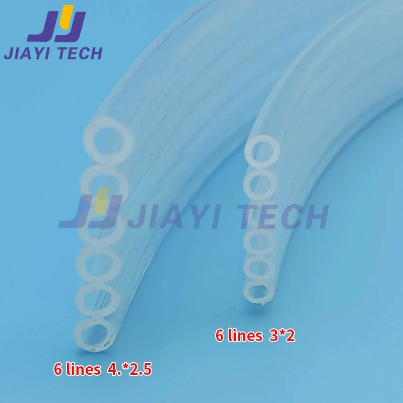 5 מטר 6 קווים צינור דיו צינור צינור דיו עבור Mimaki roland muth מדפסת הזרקת דיו בפורמט גדול 6 דרכים