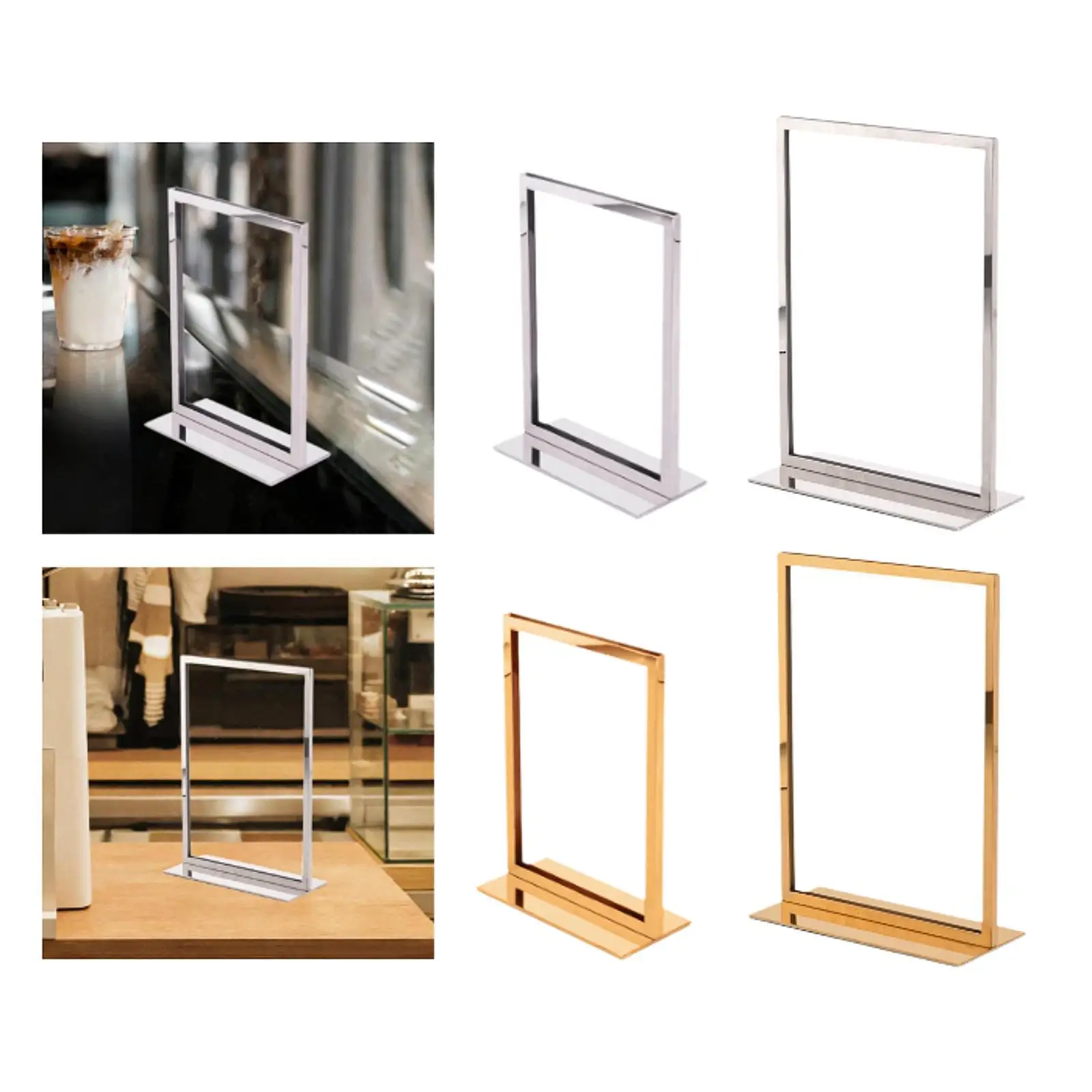 ขาตั้งป้ายราคาแบบตั้งพื้น ใช้ซ้ำได้ น้ำหนักเบา สำหรับร้านค้า ซูเปอร์มาร์เก็ต