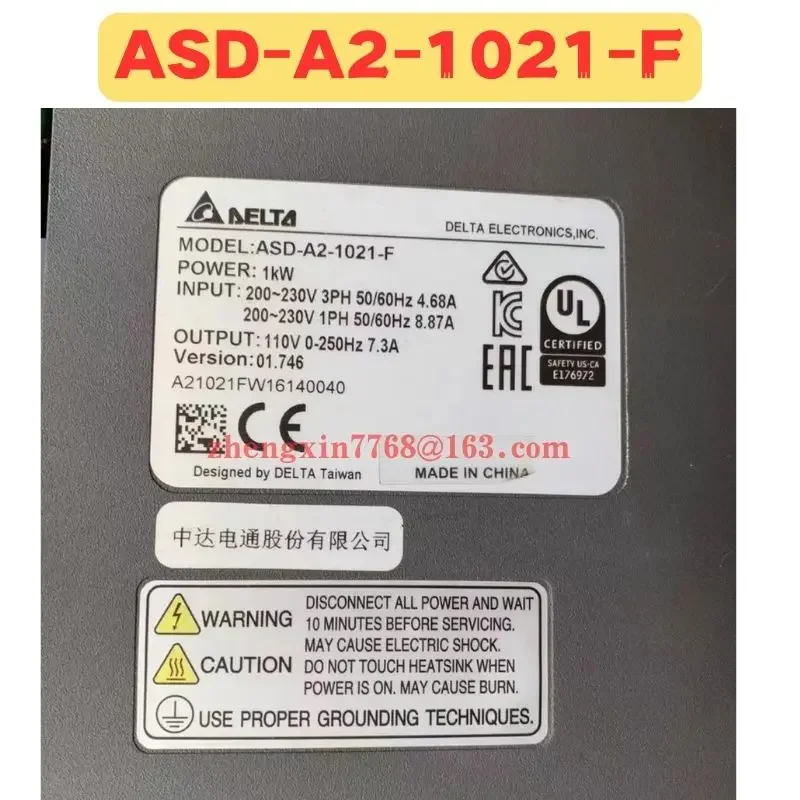 Servoazionamento usato ASD-A2-1021-F ASD A2 1021 F Funzione normale Testata OK