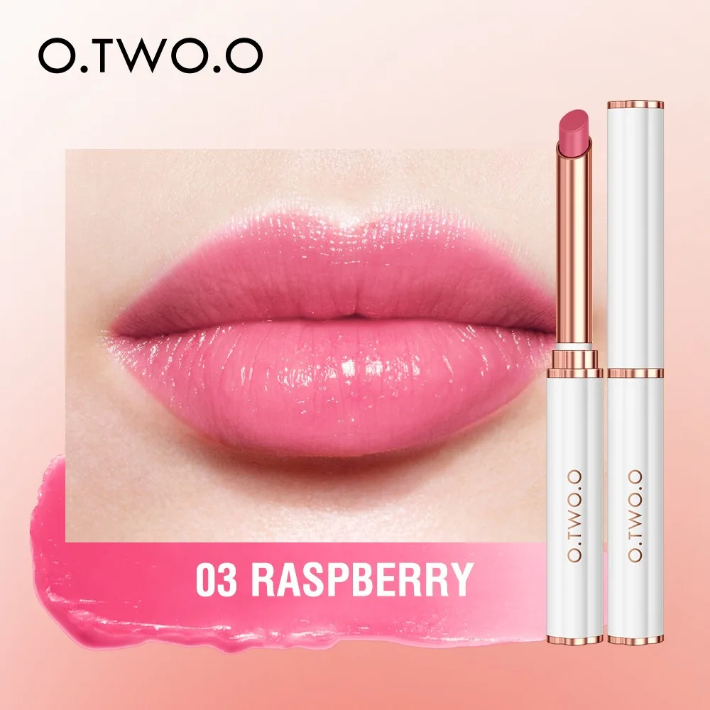 2024 O.TWO.O ลิปสติก Hydrating Moisturizing Lip Gloss Long Lasting Lip Balm Beauty