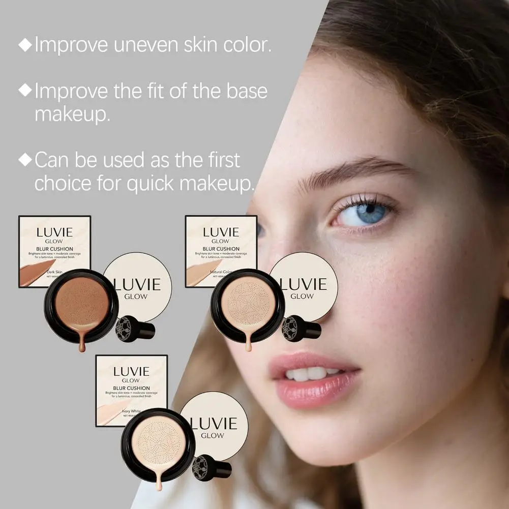 Base de cara BB CCCCream coreana, cojín corrector de 3 colores, Base de seta, maquillaje iluminador resistente al agua, maquillaje de Base Natural