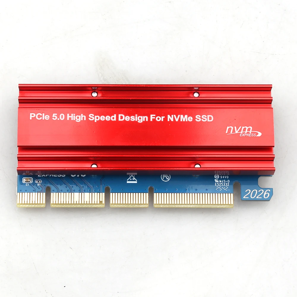 PCIe Riser Card SSD To PCIE 5.0 M2 NVME Adapter Card M.2 M-Key MKEY M.2 To PCI-E 5.0 Converter