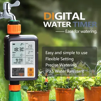 Automatic Digital Electronic Water Timer System Garden Irrigation Timer Controller EU Plug, US Plug Automatic Digital Electronic Water Timer System Garden Irrigation Timer Controller EU Plug, US Plug