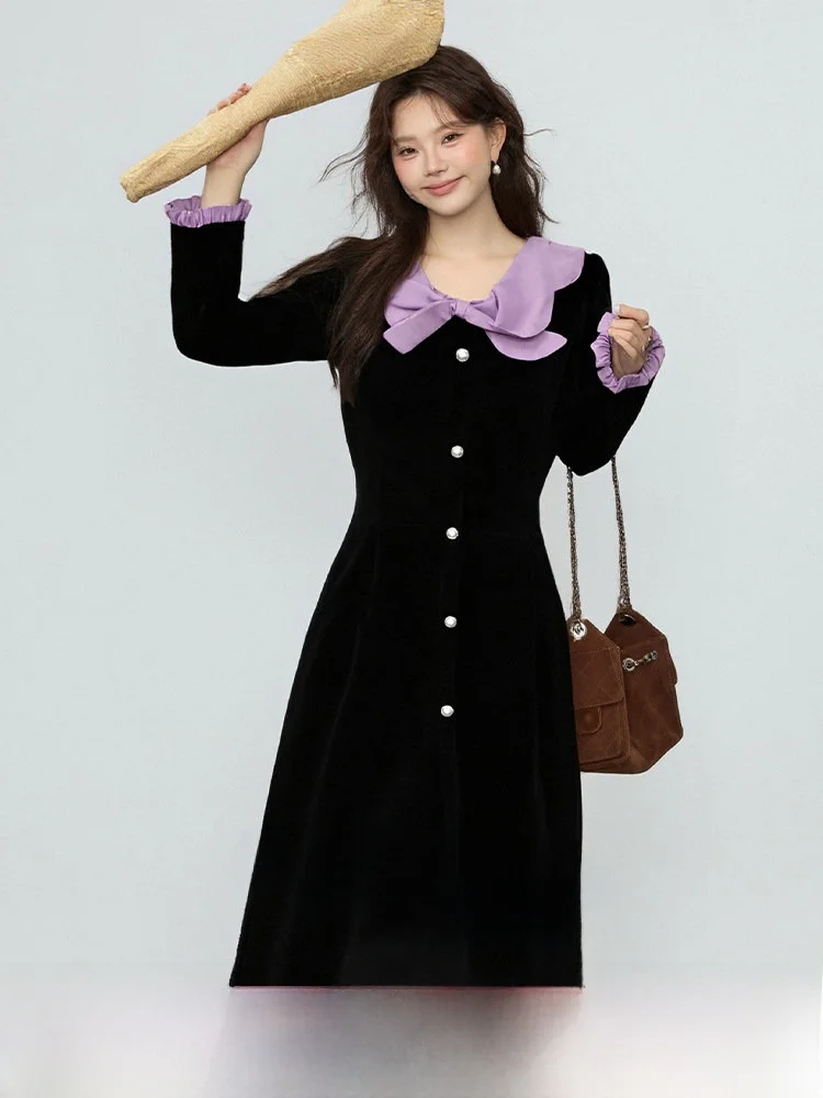 

Зимнее новое платье больших размеров Dr Sweet с эффектом утягивания, с завышенной талией, из полиэфирного волокна