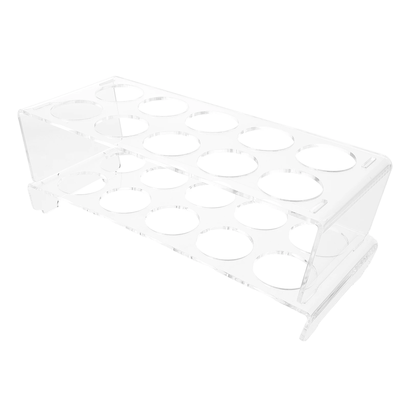 

1pcs Egg Storage Box for Fridge Refrigerator Organizer Twotier Capacity Clear Acrylic Container Kitchen Countertop Holder