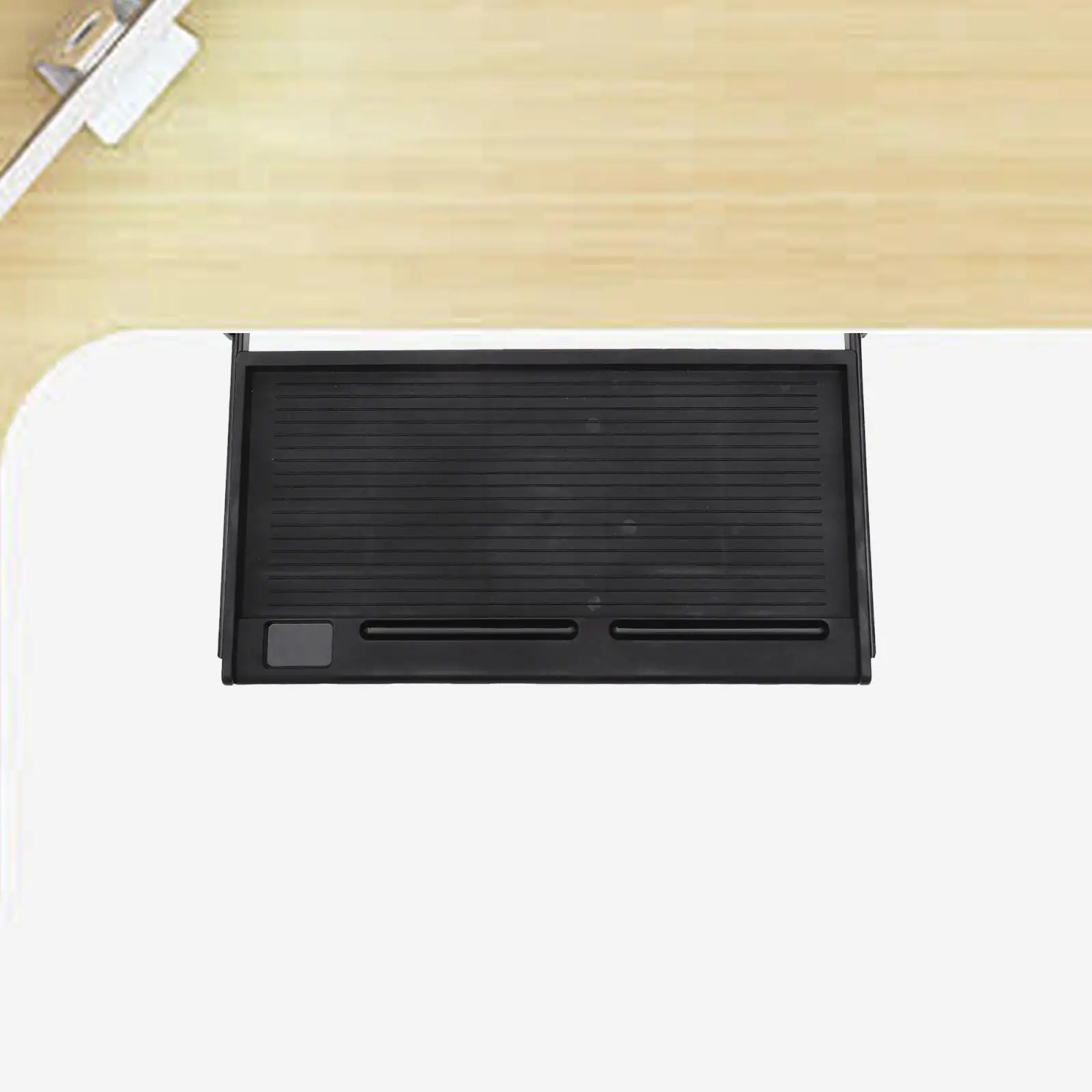 Slide Out Keyboard Tray Under Desk Plastic Drawer Space Saving Typing Shelf for Standing Desk with Drawer Home Office Work