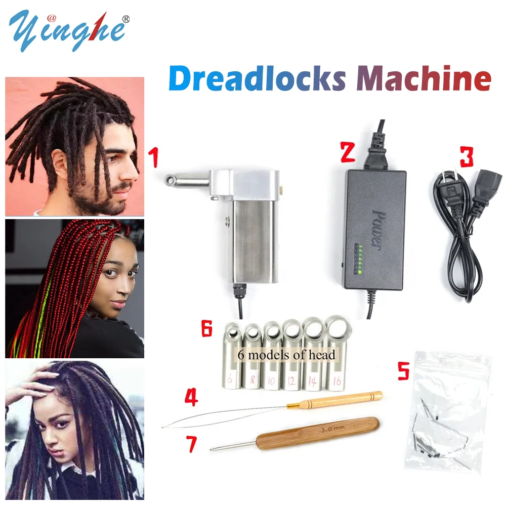 

Stainless Steel Portable Mini Handheld Electric Dreadlocks Maker Machine Crochet Braiding Hair Making For DIY Dreadlock