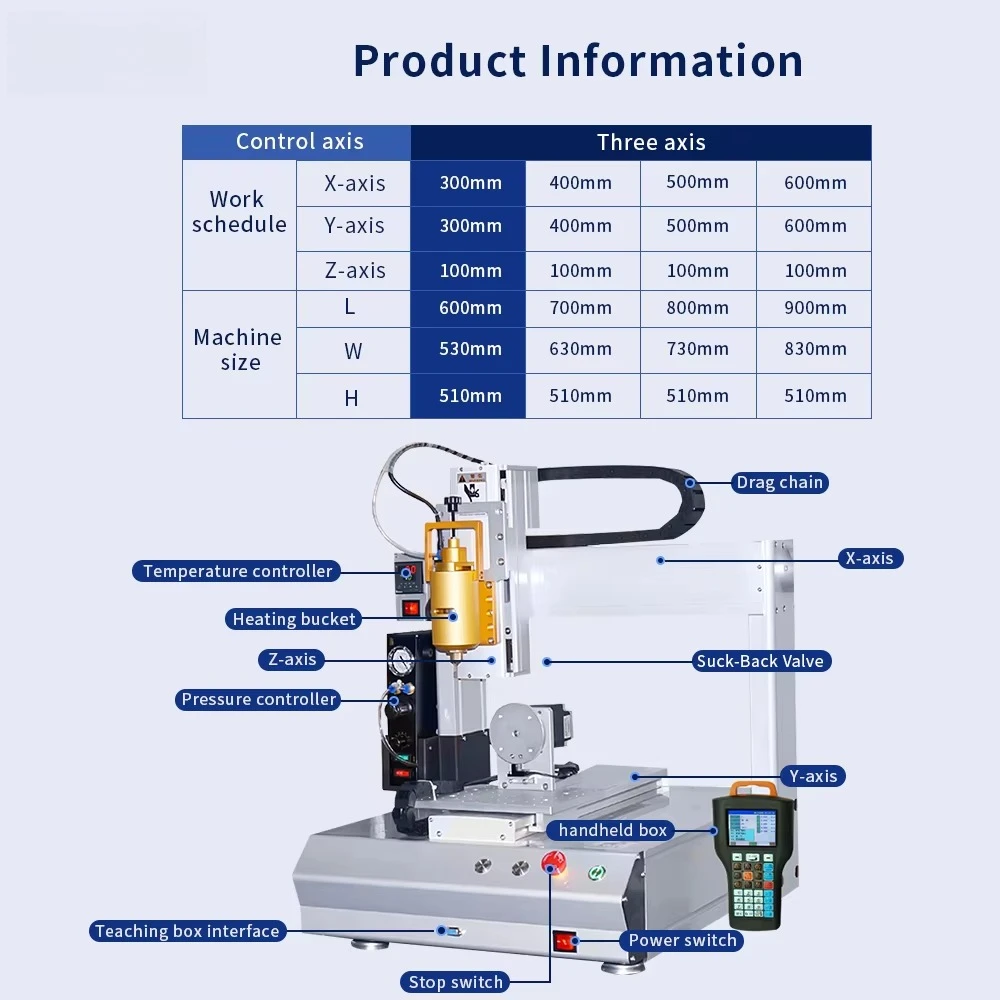 R-axis 360 Degree Rotation High-precision Hot Melt Adhesive Automatic Dispensing Robot