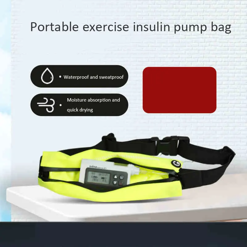 เด็กปั๊มอินซูลินกระเป๋าหิ้วเอวกระเป๋าแบบพกพากีฬาปั๊มอินซูลินกระเป๋า Universal Danayo ปั๊ม
