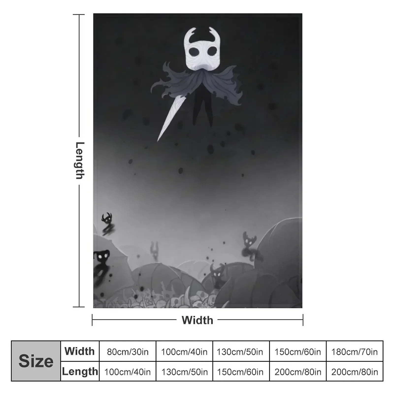 Hollow Knight in the Abyss Throw Blanket sofa bed Luxury Throw Shaggy Cute Plaid Winter beds Blankets For Baby Blankets