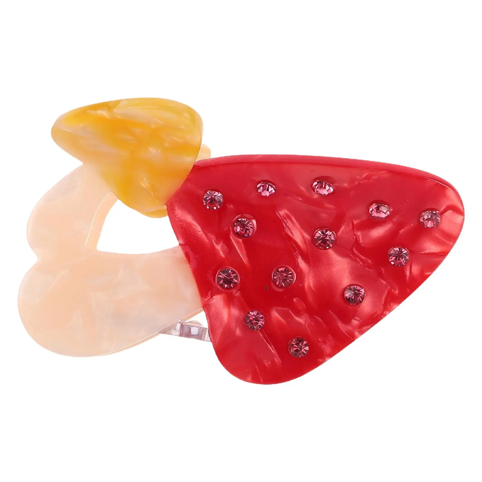 

Mushroom Acetate Hair Accessories Claw Women Cute Pins Novelty Cartoon Updos Ponytails Comfortable Everyday Parties