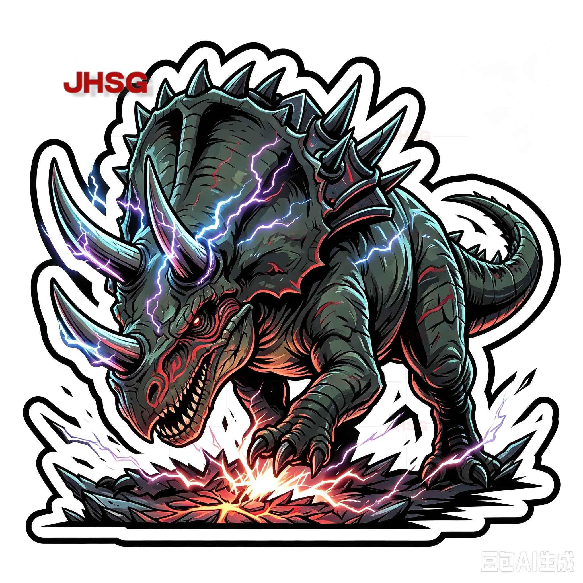 Dinosaur Car Sticker Spitting Fire Aggressive Vinyl Decal Waterproof for Car Window Door Bumper Truck Auto Decor