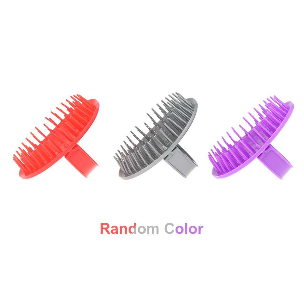 Silicone Shampoo Brush Scalp Massager for Hair Comb Anti-Dandruff Anti-skid Hairbrush Bath Massage Brush Shower Cleaning Tool view 4