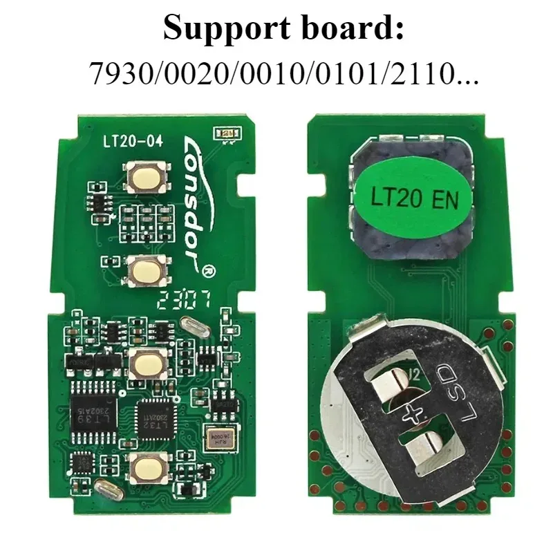 Remote Key PCB Universal Lonsdor LT20 for Lexus for Toyota for Subaru 8A 4D Chip A433 F433 5290 0020 0440 0410 0140 5801