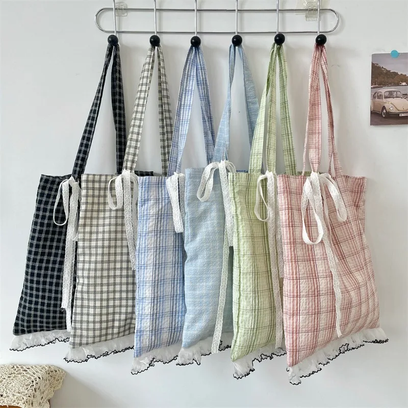 

Youda New Polyester Fabric Shoulder Bag For Women Cute Lace Bowknot Style Hanbag Large Casual Capacity Shopper Tote Bags