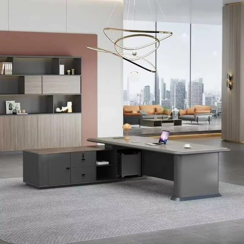 

High Quality Modern Boss New Design Office Furniture Office Desk Furniture With Drawers