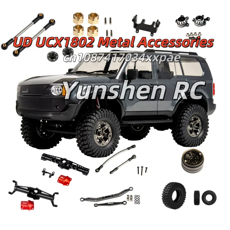 Udirc Ucx1802 Upgraded Metal Accessories Rod Wheel Hub Connector Steering Cup Front And Rear Axle Servo Bracket