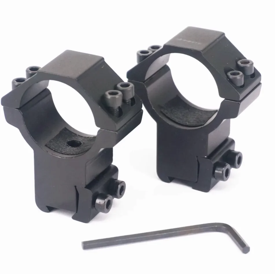 2pcs A Pair Scope Mount 30mm Ring 11mm Dovetail Rail Aluminum Bracket Clamp