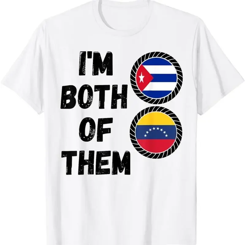 Half Cuban Venezuelan Heritage Venezuela Cuba Flag T Shirt