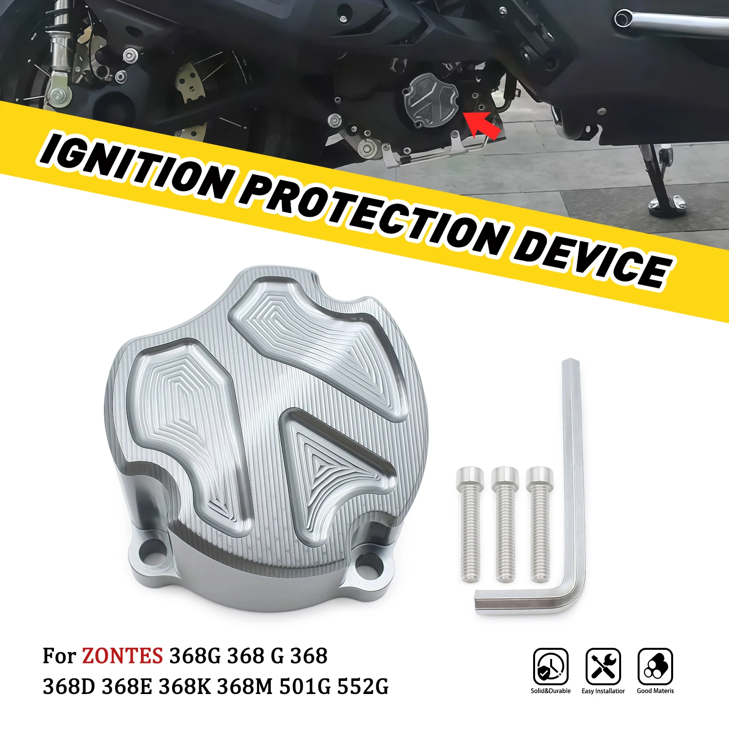 

Motorcycle water tank protection cover water pump water tank decorative cover For ZONTES 368G 501G 368D 368M 368K 368E 552G