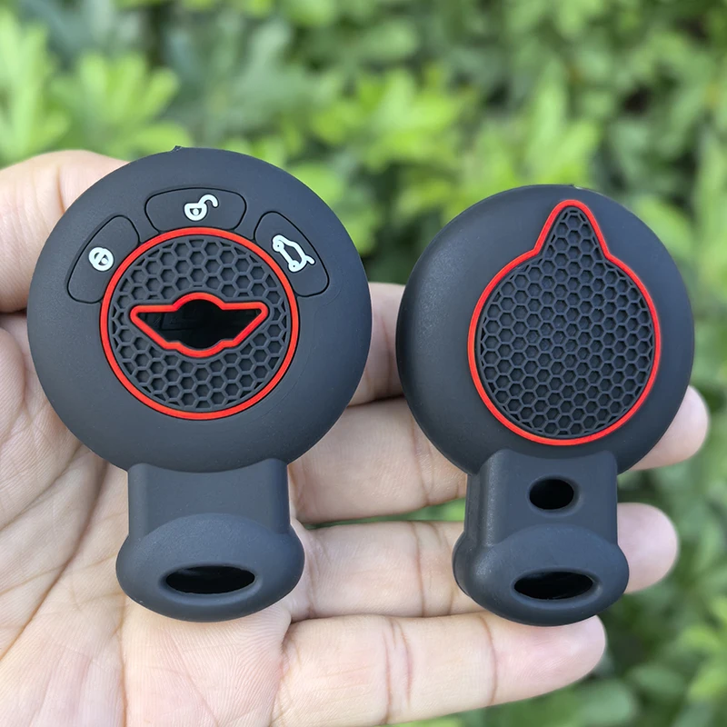 Silicone Car Key Case Cover Protector Set for Bmw Mini Cooper S Roadster R55 R56 R57 R58 R59 Remote Shell Holder Accessories