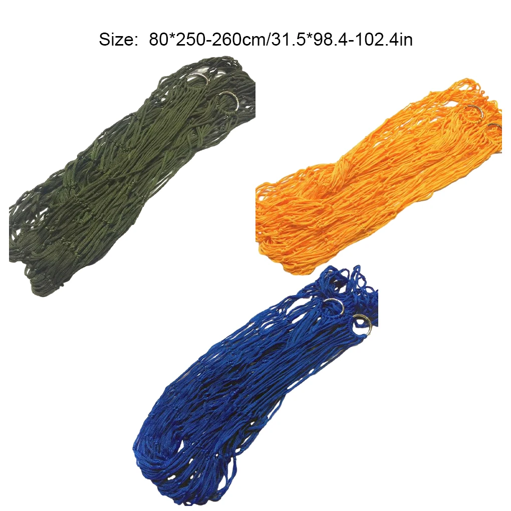Mesh Rope Hammock For Restful And Relaxing Outdoor Retreat Easy To Set Up Nylon Net Outdoor Hammock Royal Blue