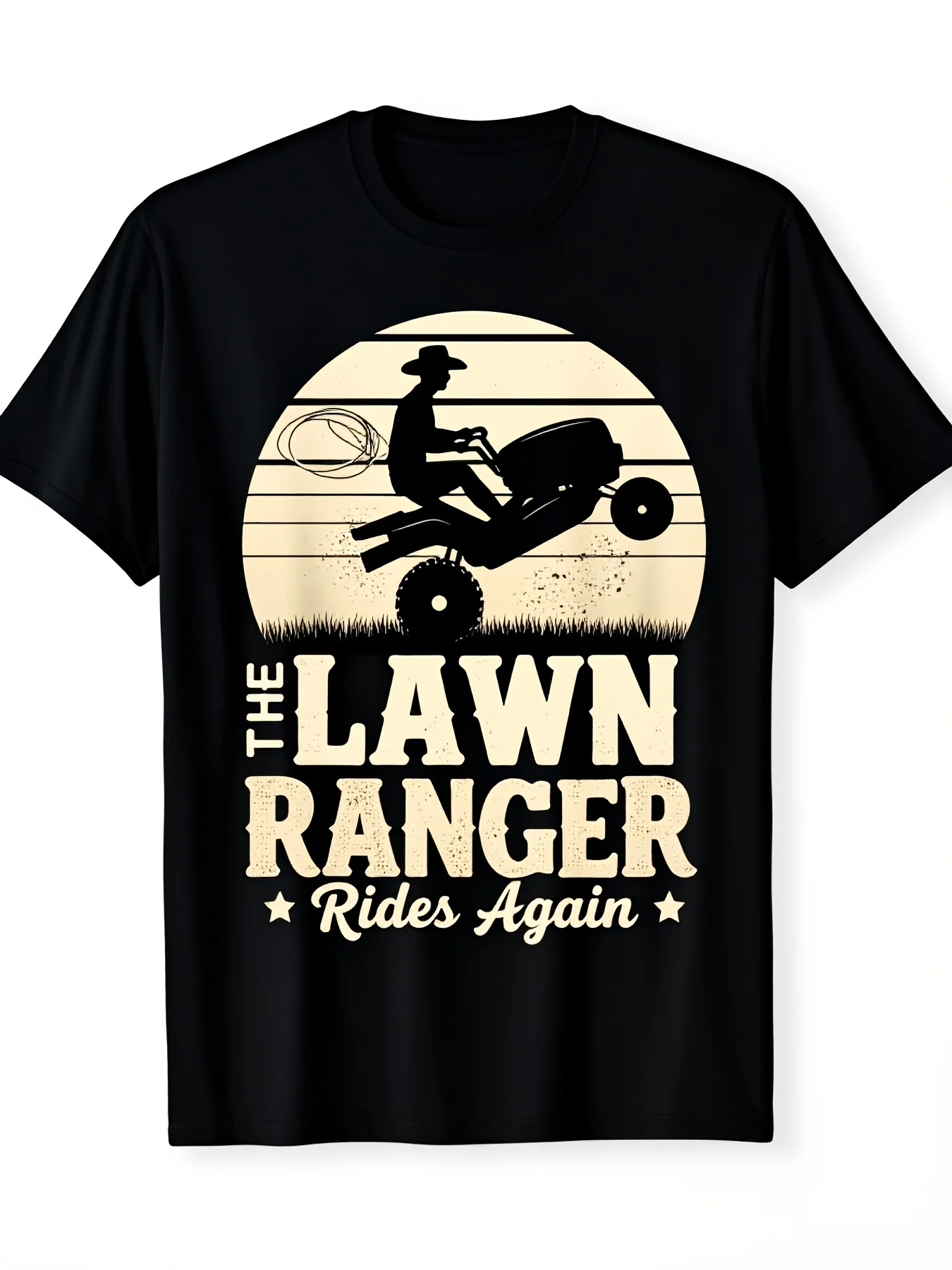 The Lawn Guard Set Off Again, Lawn Mower Gardener Gardening Theme T‑Shirt, The Same 2026 Summer Short‑Sleeved Printed T‑Shirt For Men And Women, 100% Pure Cotton, Breathable, Sweat‑Absorbent And Soft, Suitable For Daily Commuting, Home And Casual Wear