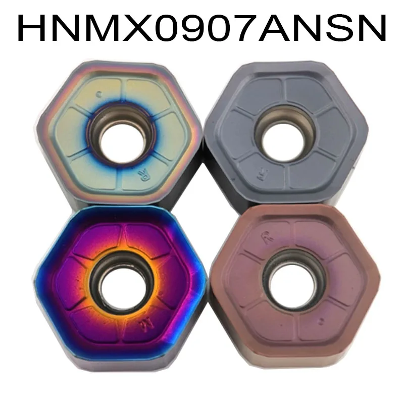 

HNMX0907ANSN Indexable carbide fast feed milling insert Fast feed double-sided hexagonal 12-edge heavy cutting milling insert
