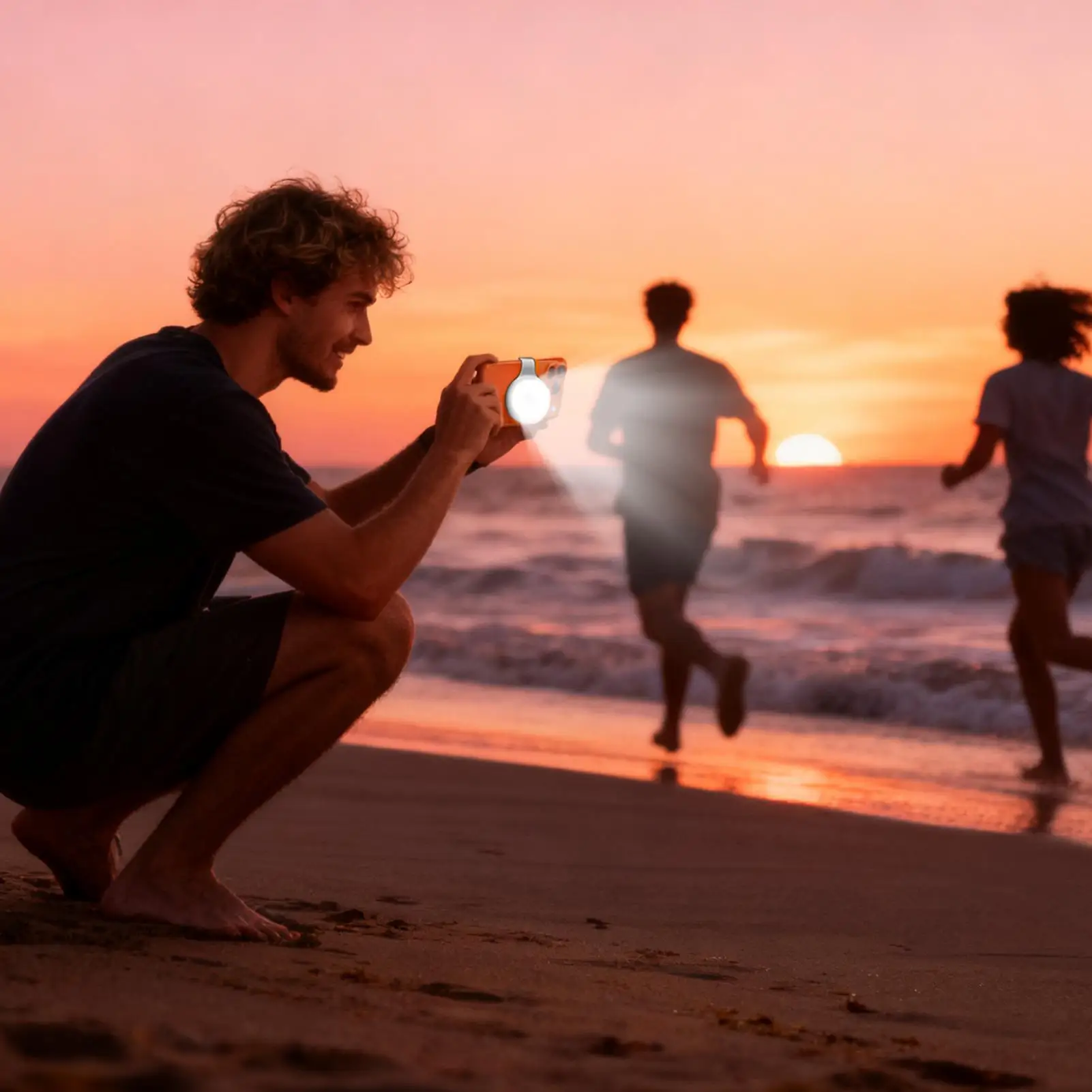 المحمولة المغناطيسي Selfie ملء الضوء 360 درجة LED Selfie حلقة ملء الضوء قابلة للشحن جيب LED كاميرا الهاتف الخفيفة لمدونات الفيديو #4