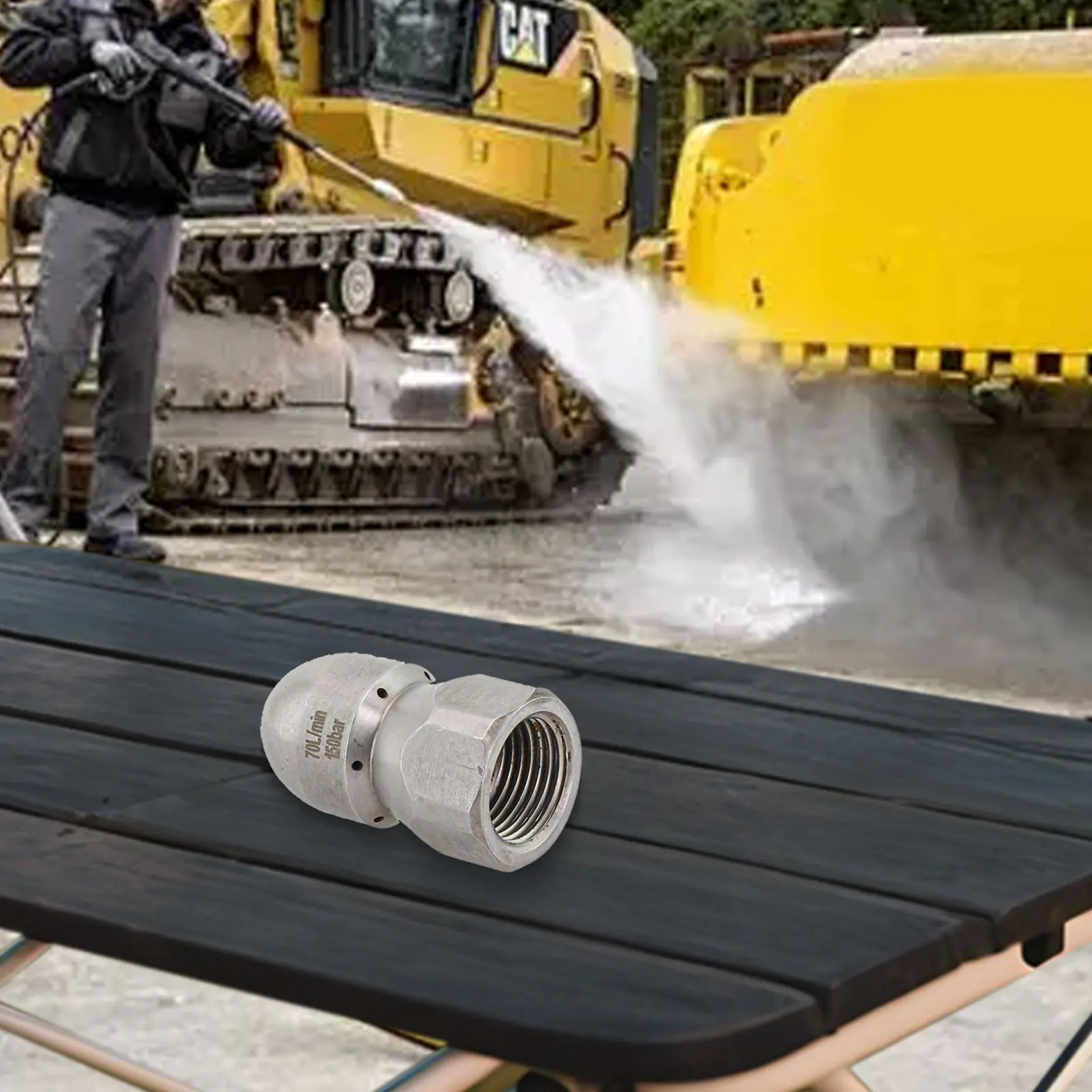 

Cleaning Leaves 50mm X 30mm 70L min Nozzle Cleaning Nozzle Garden Hose Nozzle Easy Attachment Efficient Water Flow