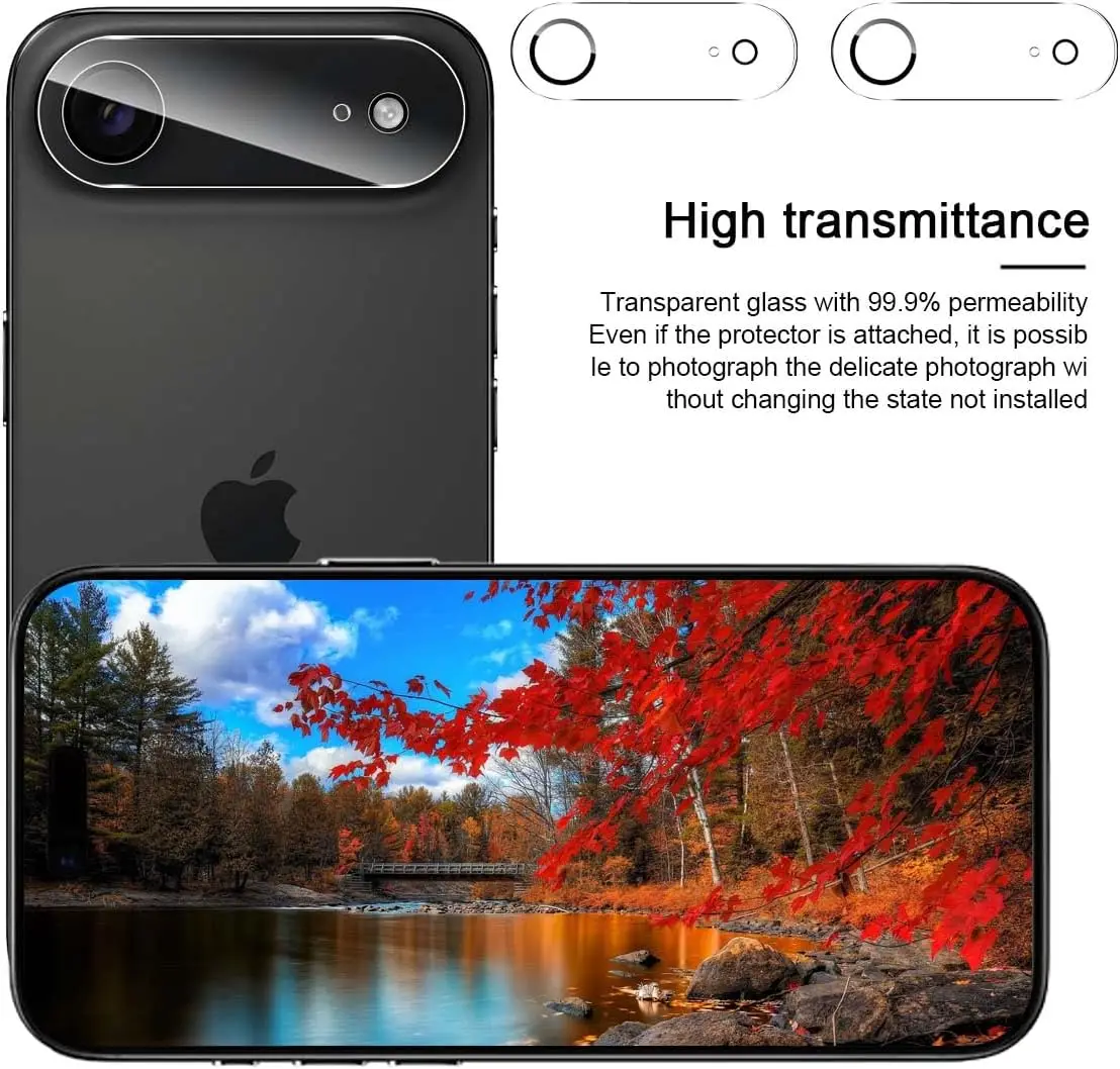 2/4 قطعة 9H لفيلم حماية العدسة iPhone AIR HD