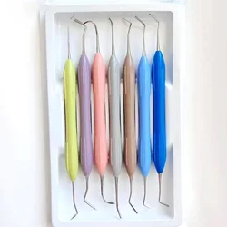 Kit Dental Composite Resin Filling Filler Spatulas Aesthetic Restoration Disinfection Rack Dentistry Tools