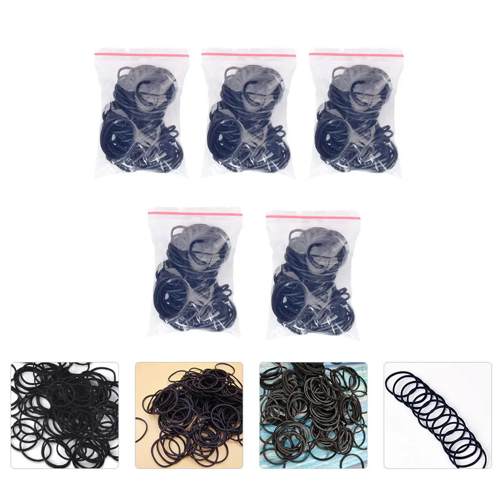 

500Pcs Black Elastic Rubber Bands Tattoos Machine Replacement Accessories Reliable Rubber Ring Tool Supplies Equipment Kit