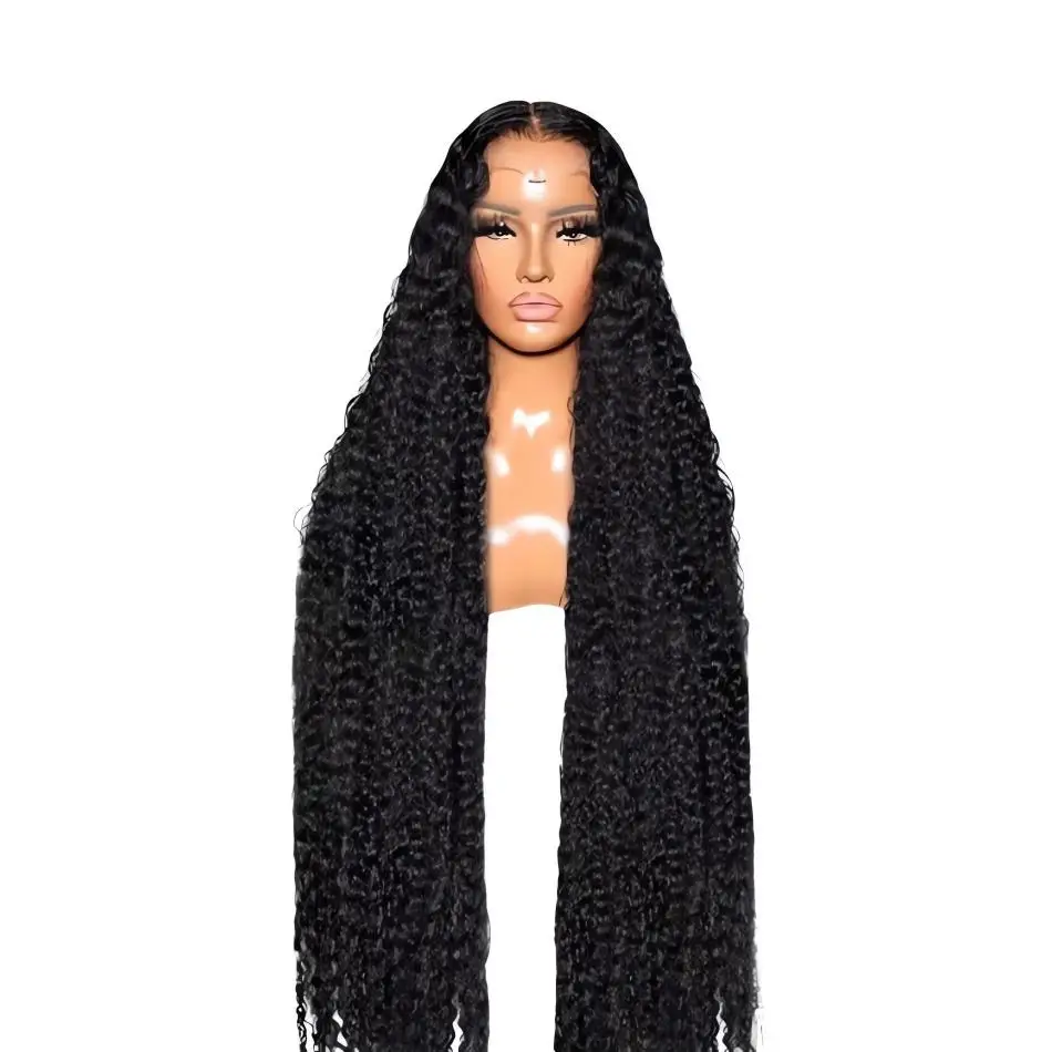 Curly hd lace front wig 13x6 human hair 100%13x4 30 40 inch deep wave brazilian wigs on sale for women choice